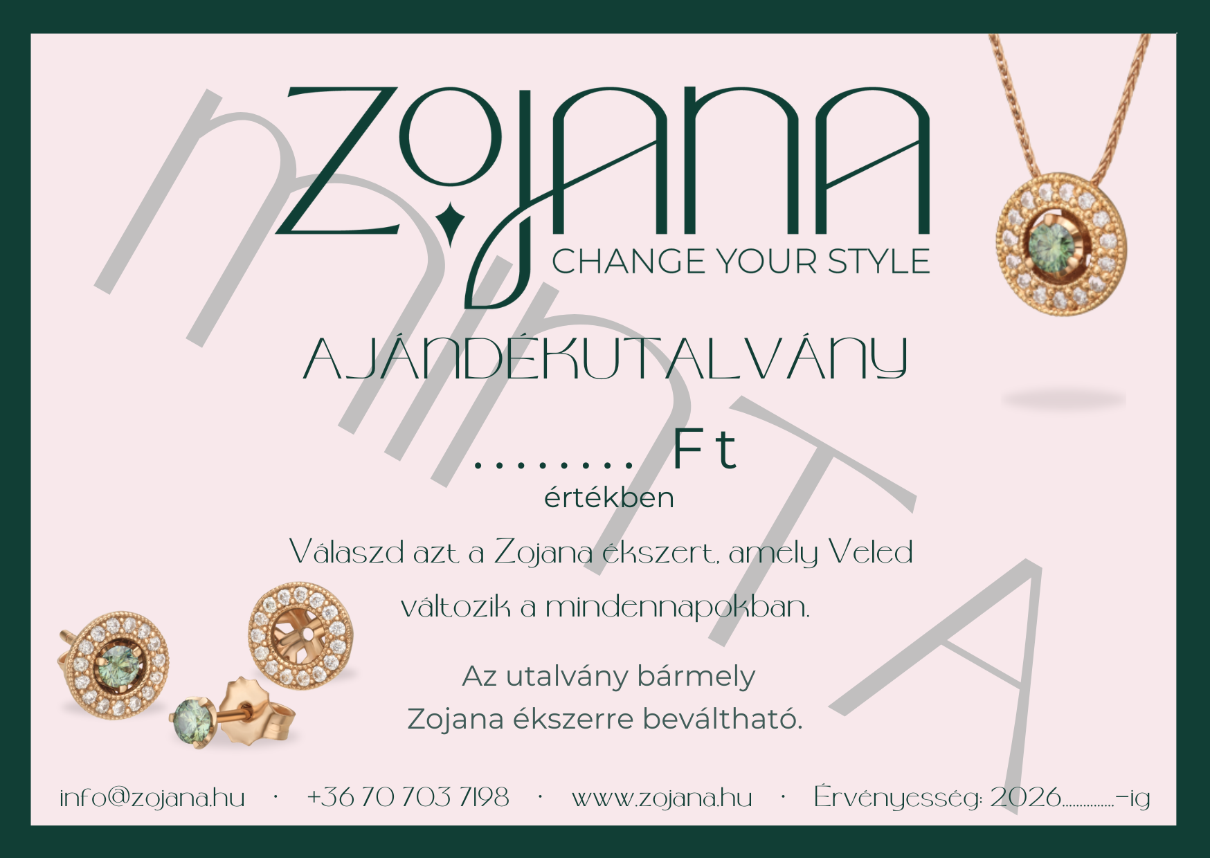 ékszer utalvány